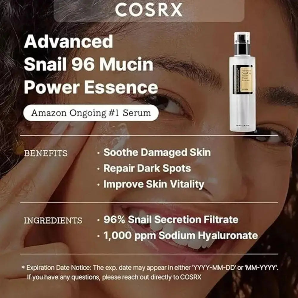 Snail Mucin Power Repair Essence Water Skin Toner Moisturizing Brightening Hyaluronic Acid Prime Deep Nourishing Skin Care Set
